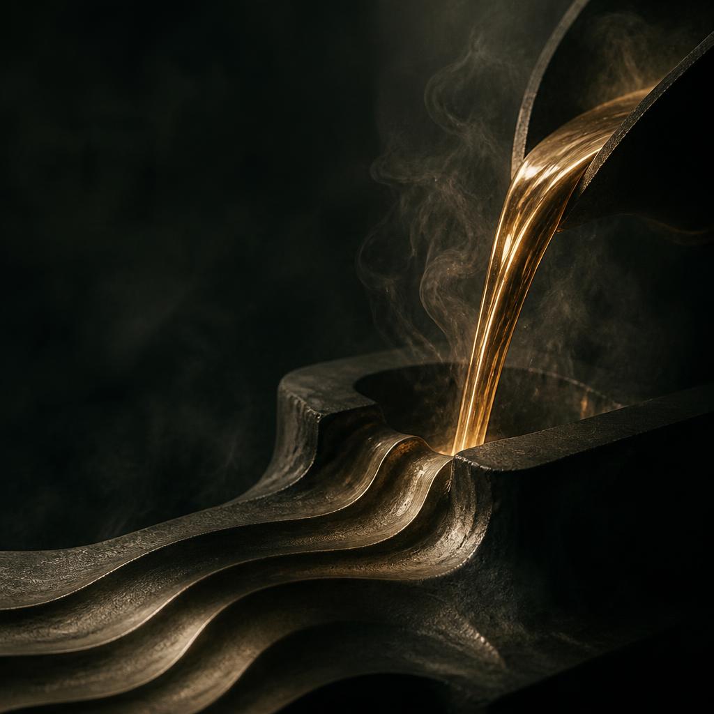 Cast-metal surface detail